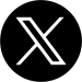 X logo: A white "x" inset in a black circle